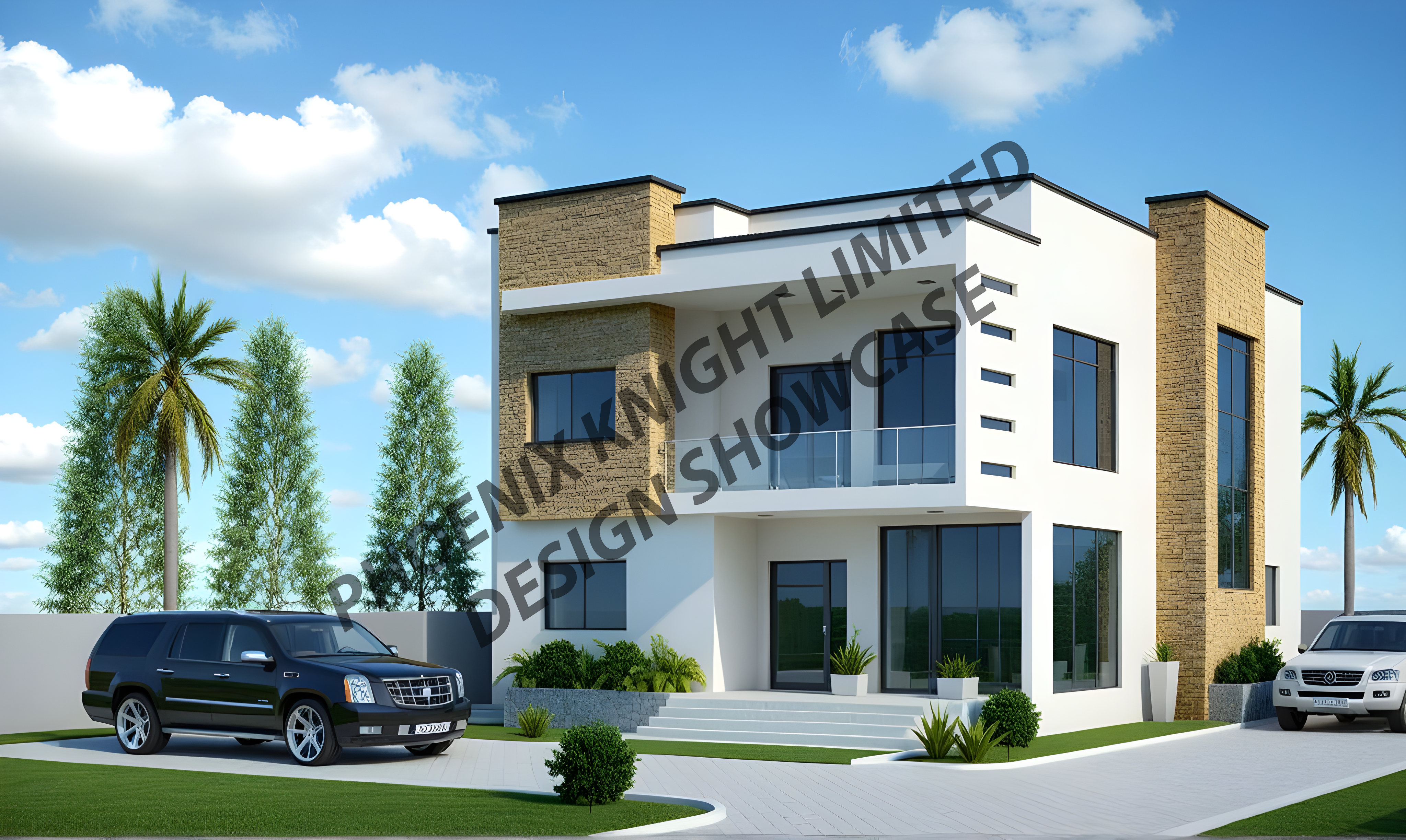 Luna Crest Villa Ariel View
